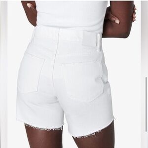 Anine Bing Kit High Waist White Denim Shorts